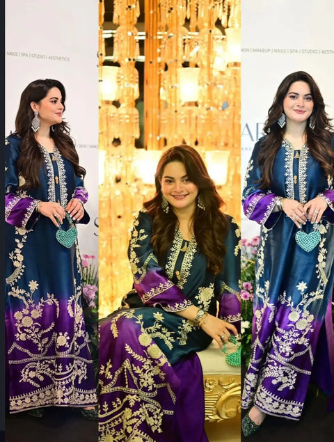 ETHNIC - 3 Piece Unstitched Embroidered Lawn Suit : PP4