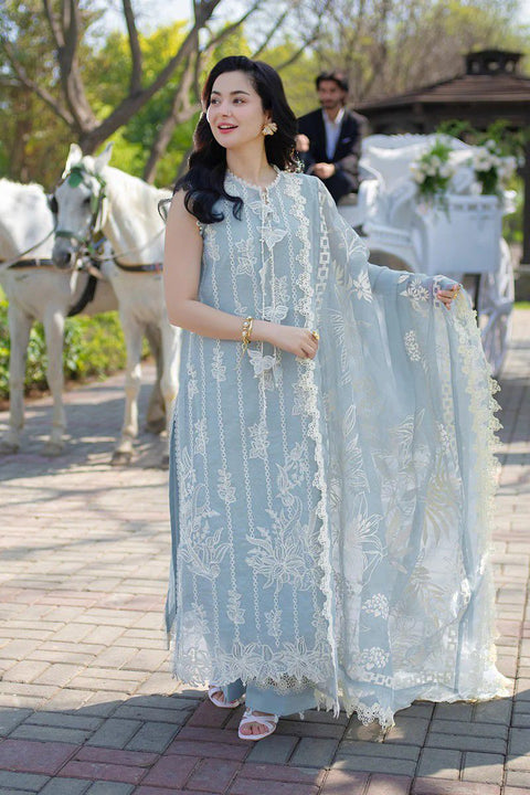 RANG RASIYA - Luxury Lawn Embroidered Unstitched 3 Piece - Ayla