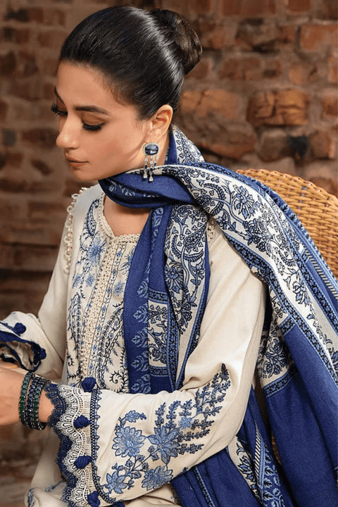 MARIA B - 3PC LAWN EMBROIDERED SHIRT WITH LAWN DUPATTA AND TROUSER- Kpr 1330