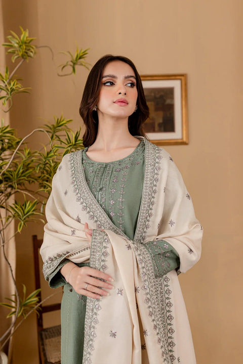 BATIK - 3PC LAWN EMBROIDERED SHIRT WITH LAWN EMBROIDERED DUPATTA AND TROUSER - HZG1479 - Kaprang