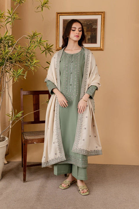 BATIK - 3PC LAWN EMBROIDERED SHIRT WITH LAWN EMBROIDERED DUPATTA AND TROUSER - HZG1479 - Kaprang