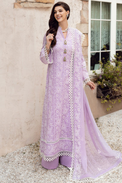 BAREEZE - 3PC LAWN EMBROIDERED SHIRT WITH CHIFFON EMBROIDERED DUPATTA-KPR555