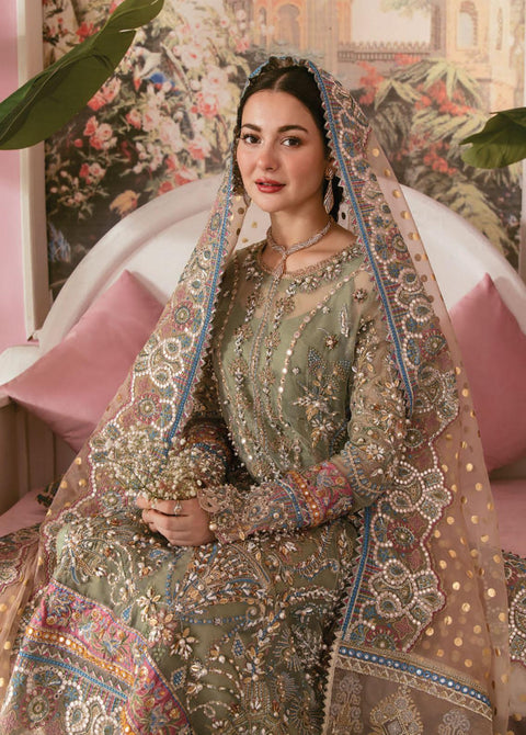 Elaf Embroidered Organza Suits Unstitched 3 Piece EF22C ECC-4 Mariee - Luxury Collection