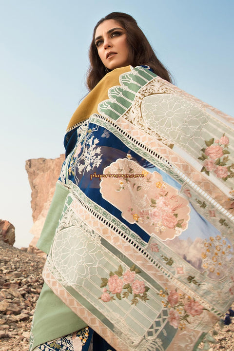 CRIMSON - Luxury Lawn 3-PC Unstitched Festive Edit Lawn Collection  SANGRIA