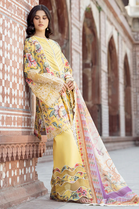 Bin Ilyas - Luxury Lawn Embroidered 3 Piece Unstitched - 2085 - A
