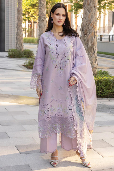 Rang Rasiya Embroidered Lawn Unstitched 3Pc Suit D-12 AMELIA