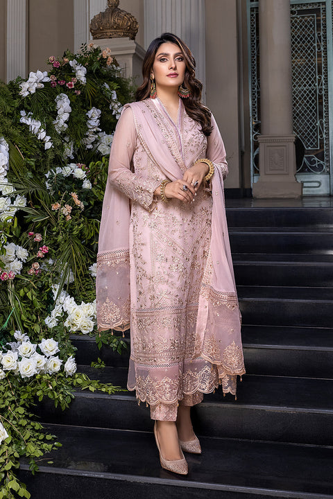 Azure - Chiffon Embroidered Luxury Unstitched 3-Piece - Az-1
