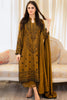 MARIA B - 3PC DHANAK EMBROIDERED SHIRT WITH DHANAK EMBROIDERED SHAWL AND TROUSER -KPR2004