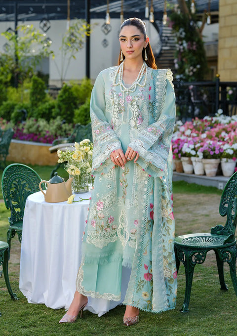 ELAF Embroidered Lawn Suits Unstitched 3 Piece 2B ZOYA - Luxury Collection
