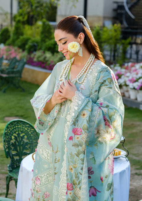 ELAF Embroidered Lawn Suits Unstitched 3 Piece 2B ZOYA - Luxury Collection