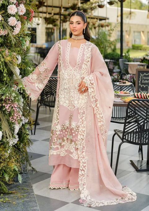 Elaf Luxury Lawn'25 Vol-2 ELH-3B OH MY ROSE
