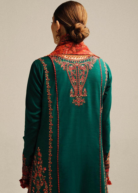 Hussain Rehar Embroidered Dhanak Suits Unstitched 3 Piece Marjaan - Winter Collection