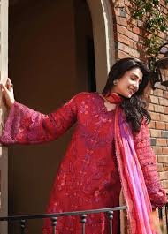 Mushq - 3-piece luxury unstiched embroidered dress- dhannk dress with Pashimna Shawl (Falling Petals)