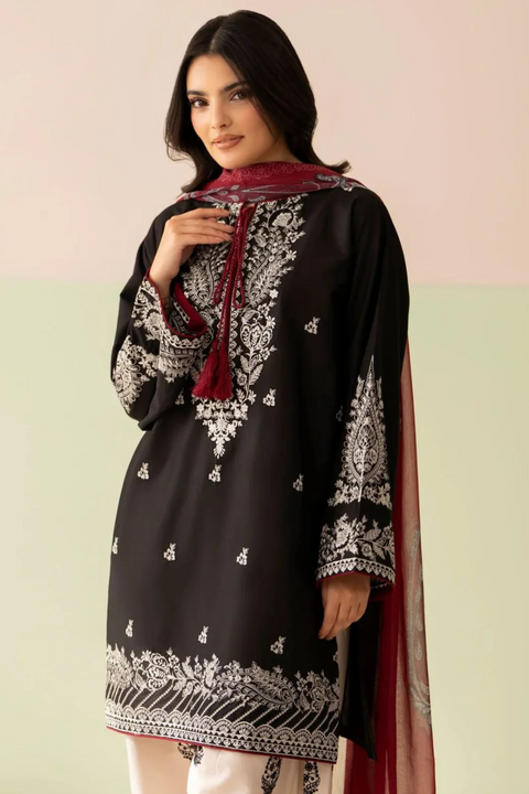 Marwa - 3-piece luxury unstiched embroidered dress- (chaudharyarts)