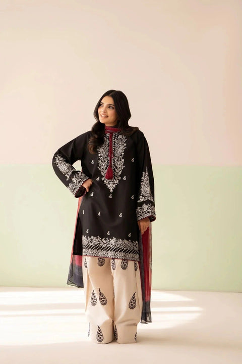 Marwa - 3-piece luxury unstiched embroidered dress- (chaudharyarts)