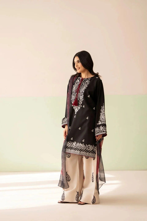 Marwa - 3-piece luxury unstiched embroidered dress- (chaudharyarts)