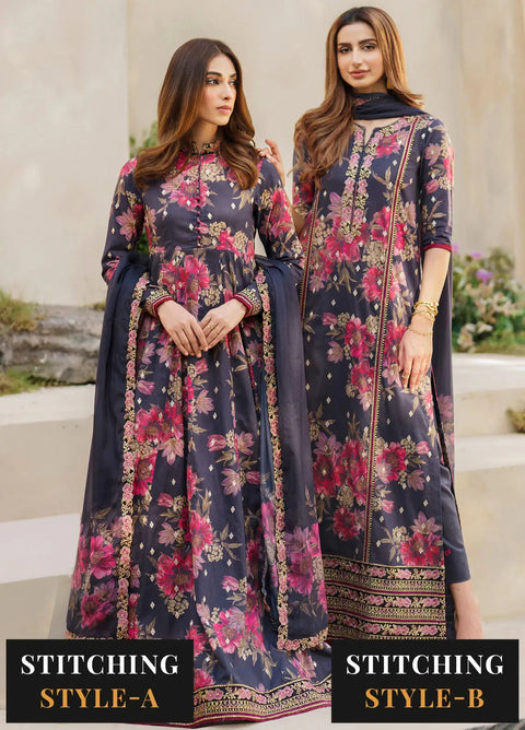 IZNIK - 3PC LAWN EMBROIDERED SHIRT WITH MANAAR PRINTED DUPATTA AND TROUSER - SFL-12 Resplendence