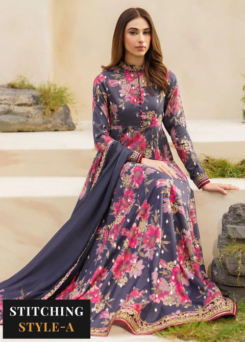IZNIK - 3PC LAWN EMBROIDERED SHIRT WITH MANAAR PRINTED DUPATTA AND TROUSER - SFL-12 Resplendence