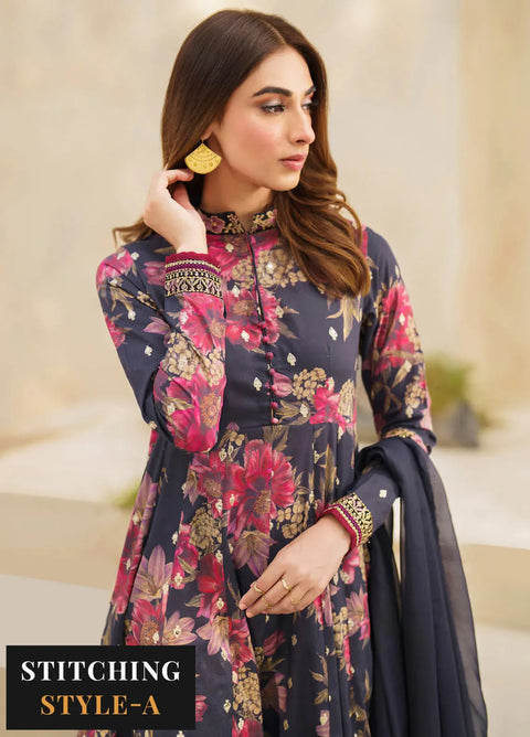 IZNIK - 3PC LAWN EMBROIDERED SHIRT WITH MANAAR PRINTED DUPATTA AND TROUSER - SFL-12 Resplendence