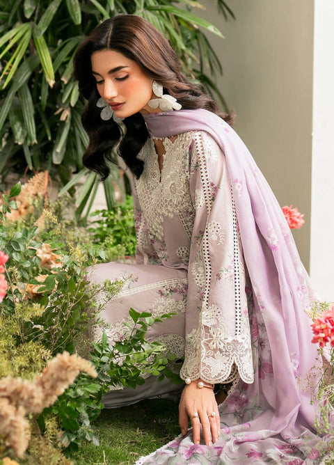 Iznik Embroidered Lawn Suits Unstitched 3 Piece IZ25FE IFE-09