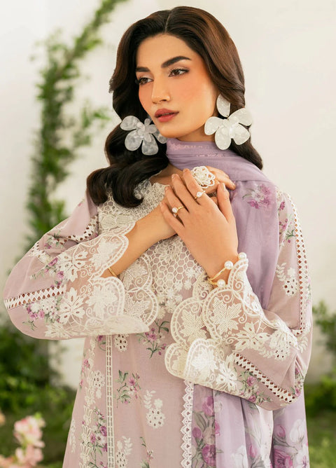 Iznik Embroidered Lawn Suits Unstitched 3 Piece IZ25FE IFE-09