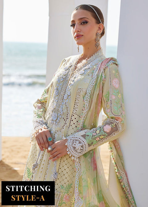 MARIA B - Embroidered Lawn 3 Piece Unstitched Suit MBL-EL-25-04 - Summer Collection