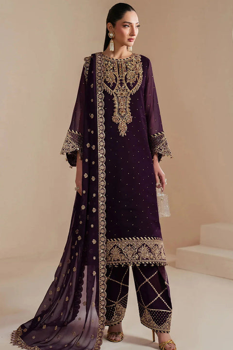 Alizeh - 3-piece luxury unstiched embroidered dress- (AF-HM-4038)
