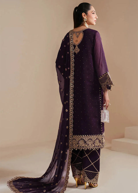 Alizeh - 3-piece luxury unstiched embroidered dress- (AF-HM-4038)