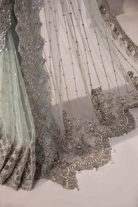 Maria.B Couture Net Embroidered Saree Mariella