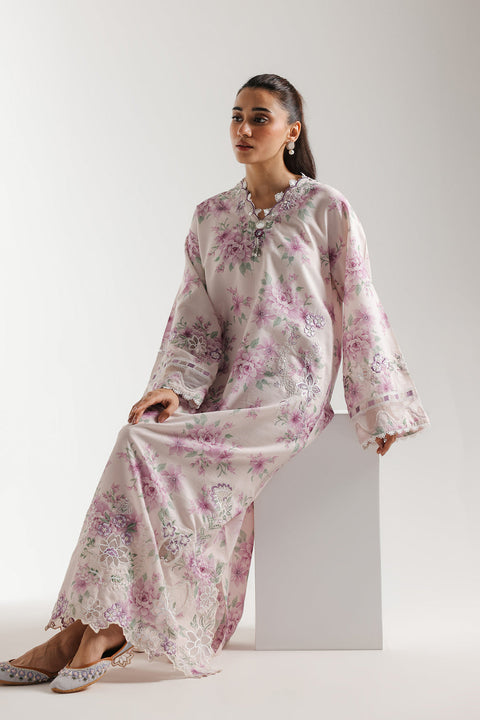 ETHNIC Silk Unstitched 3PC Heavy Embroidery Suit - D122
