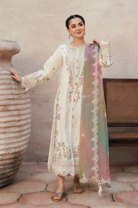JEEM - Lawn Unstitched Embroidered Collection with Embroidered Dupatta - KPR29