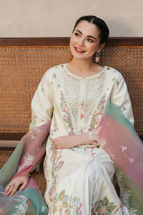 JEEM - Lawn Unstitched Embroidered Collection with Embroidered Dupatta - KPR29