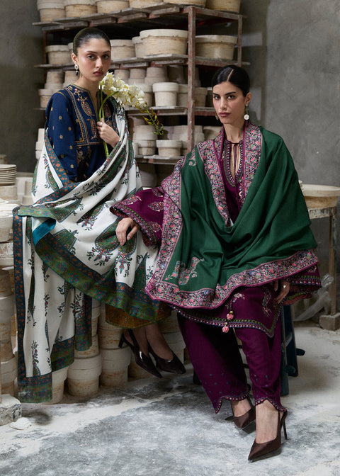 HUSSAIN REHAR - Lawn Unstitched Embroidered Collection with Embroidered Dupatta - KPR27