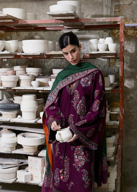 HUSSAIN REHAR - Lawn Unstitched Embroidered Collection with Embroidered Dupatta - KPR27