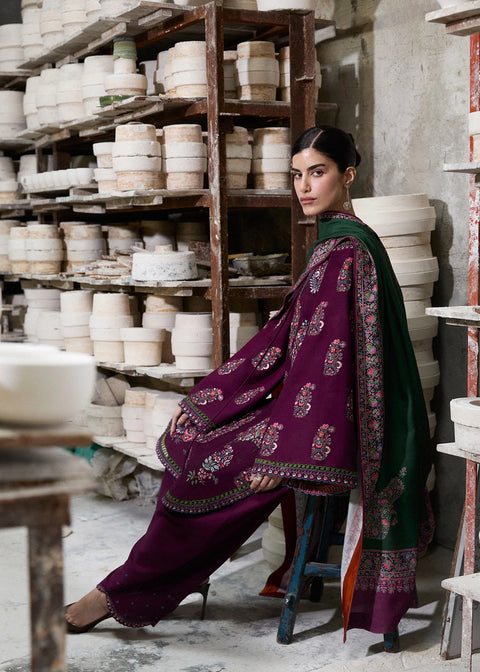 HUSSAIN REHAR - Lawn Unstitched Embroidered Collection with Embroidered Dupatta - KPR27