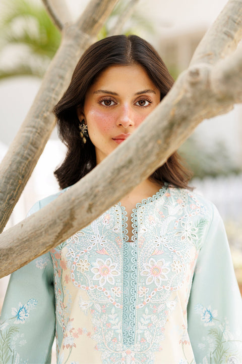 Afrozeh - 3 Piece Unstitched Embroidered Lawn Suit - Selea